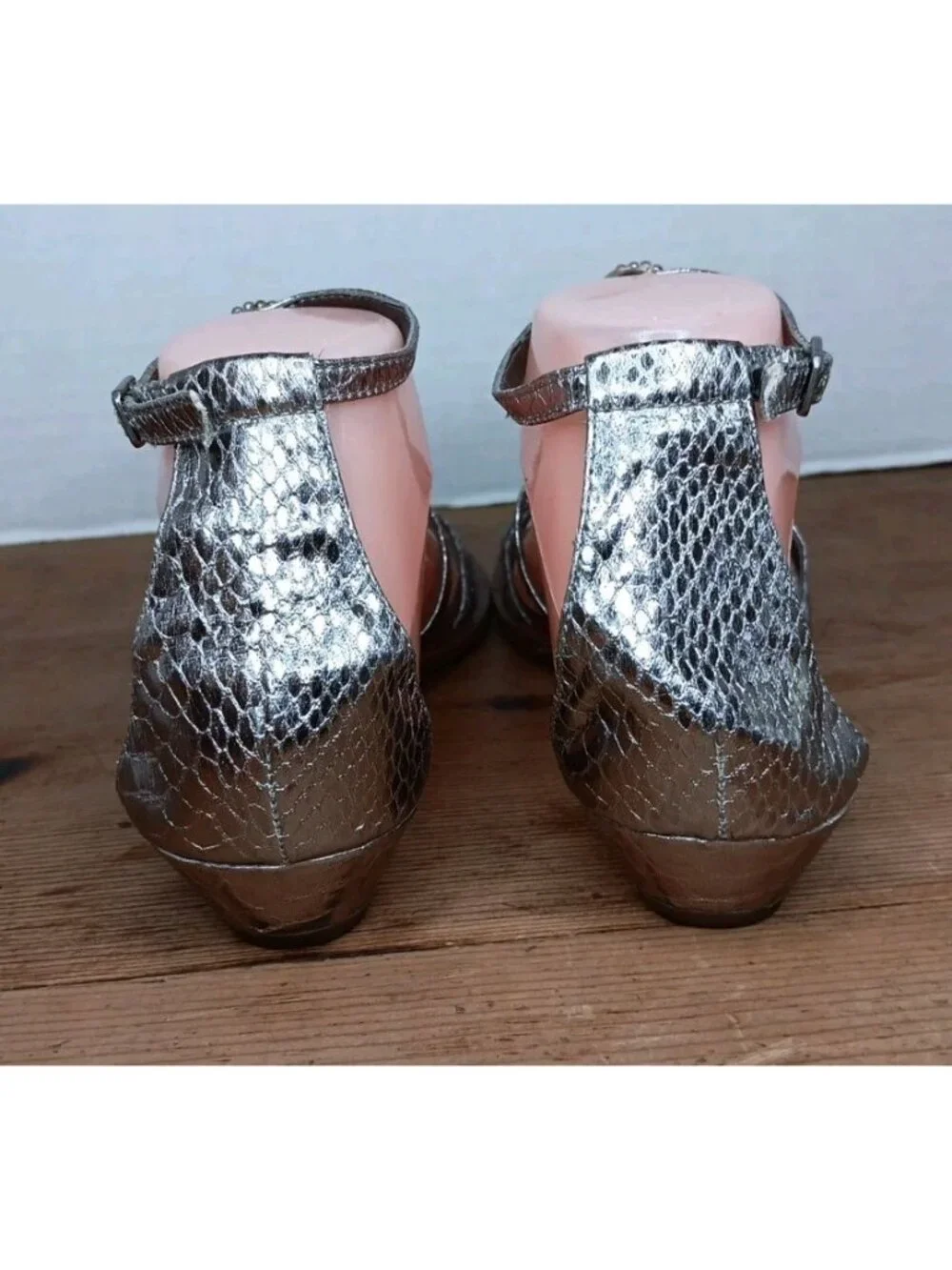Sam Edelman Daley Sandal Womens 7.5 Silver Bling Rhinestone Beaded Summer Vacay - Picture 4 of 8
